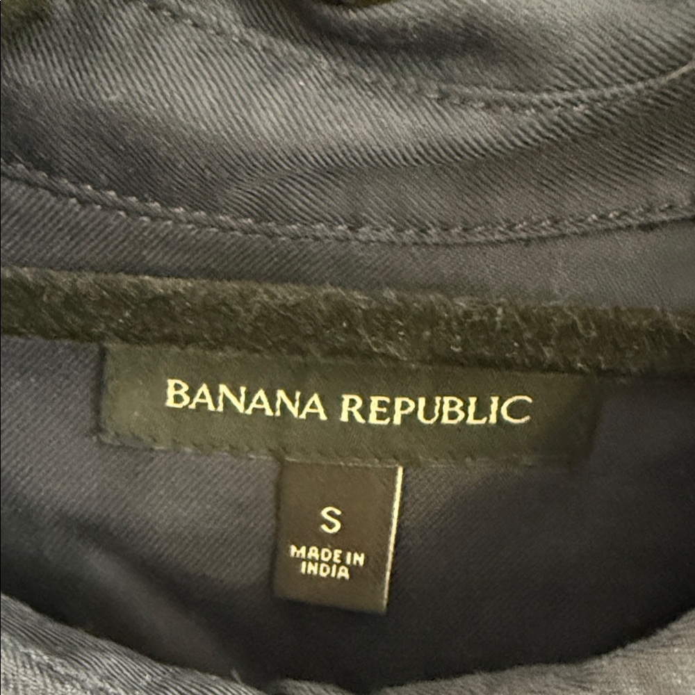 Banana Republic Midi Shirtdress in Preppy Navy, Size S - Picture 2 of 9